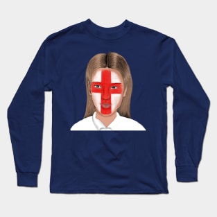 England Flag English Football Fan Long Sleeve T-Shirt